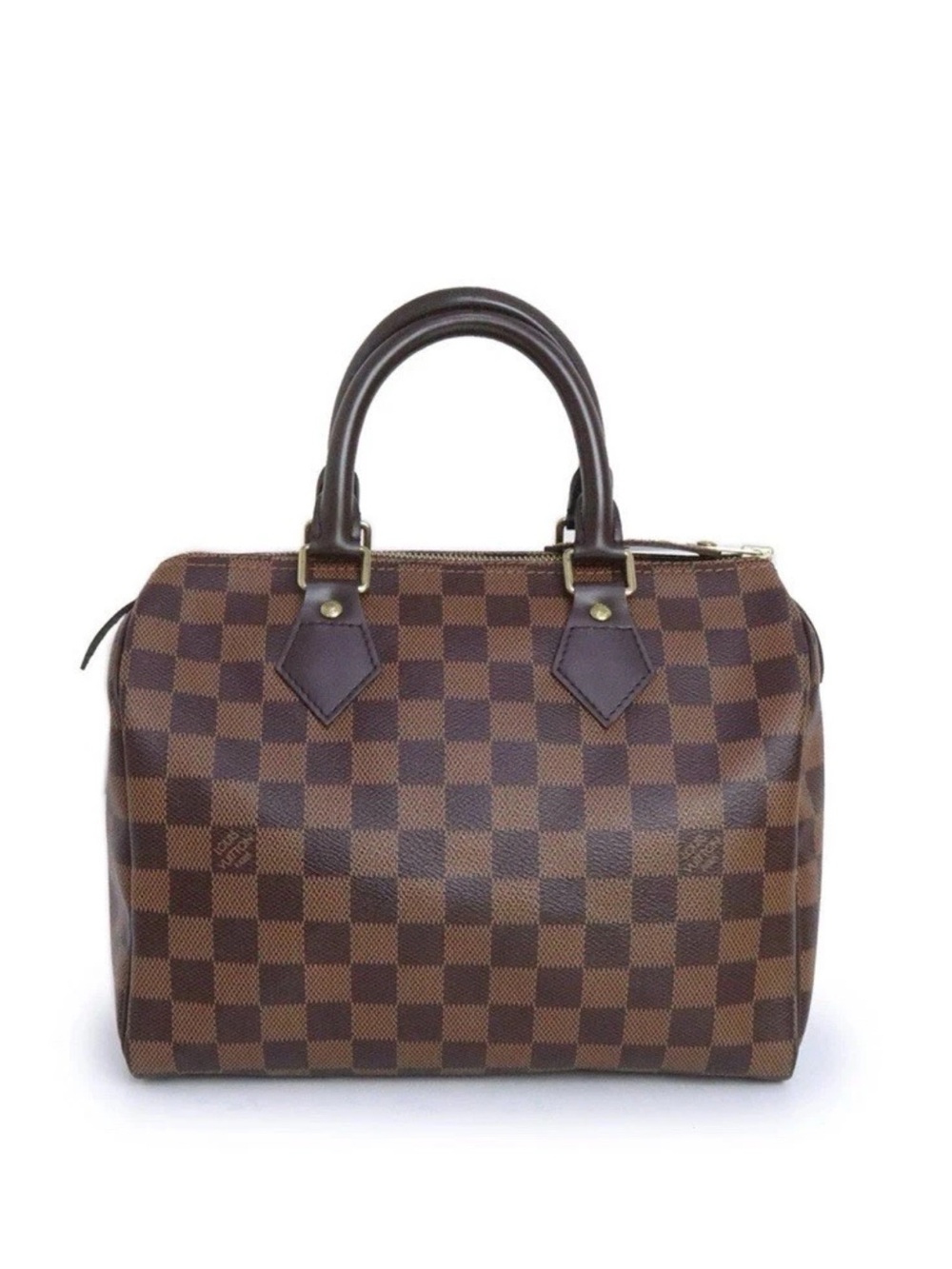Louis Vuitton Damier Ebene Brown Top-Handle Tote